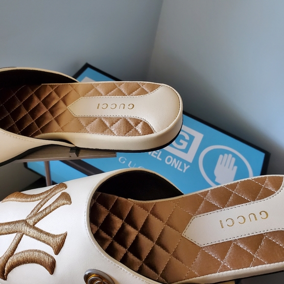 Gucci Princetown Limited Edition NY Yankees Mules - Picture 11 of 15